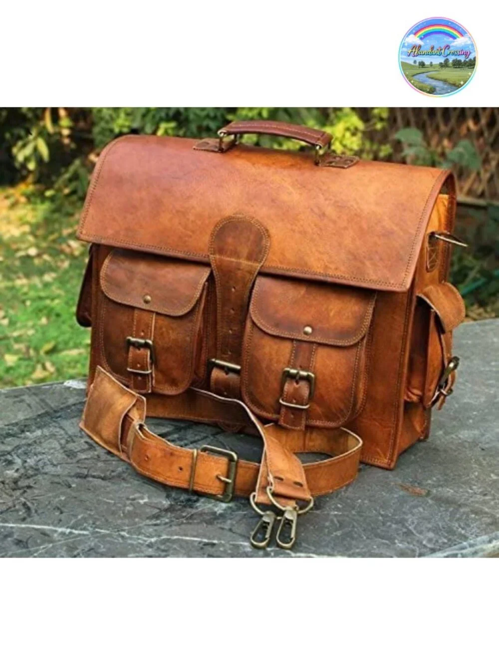 Genuine Leather Vintage Laptop Messenger Handmade Briefcase Bag Satchel
